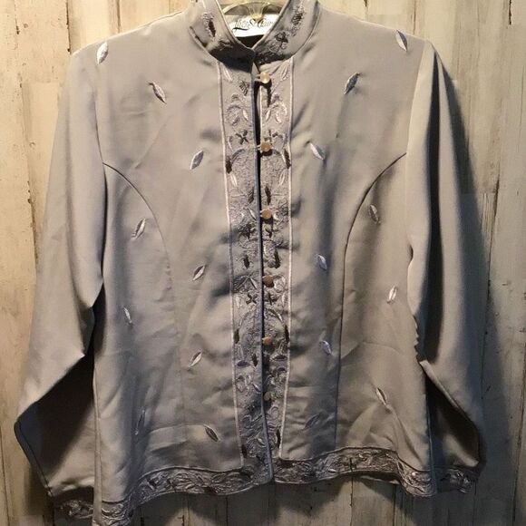 Blouse Yves Saint Clair Shimmering size 8 - Picture 1 of 6